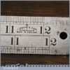 Vintage 12” John Rabone & Sons No: 142 Imperial Contraction Steel Ruler - Original Wrapper