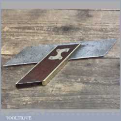 Vintage Rosewood And Brass Mitre Square - Good Condition