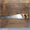 Vintage English 20” Cross Cut Panel Handsaw 10 TPI - Refurbished Sharpened