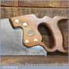 Vintage 22” Henry Disston Philadelphia USA D8 Cross Cut Panel Saw - Refurbished Sharpened