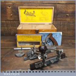 Vintage Boxed Record No: 405 Combination Plough Plane Complete - Fully Refurbished
