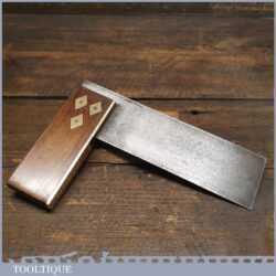 Vintage W. Marples Carpenters 6” Rosewood Brass Try Square - Good Condition