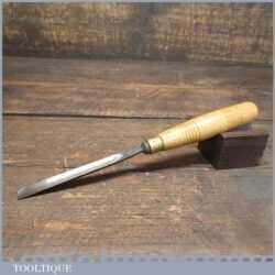 Vintage H Taylor 3/8” No 6 Straight Woodcarving Gouge Chisel - Sharpened Honed
