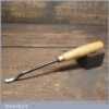 Vintage H Taylor 1/4” No 22 Woodcarving Skewed Spoon Bit Chisel - Sharpened Honed
