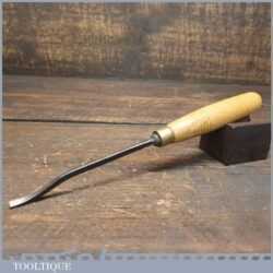 Vintage H Taylor 1/4” No 21 Woodcarving Spoon Bit Chisel - Sharpened Honed