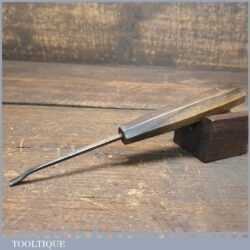 Vintage Herring Bros 5/32” Woodcarving Spoon Gouge Chisel - Sharpened Honed