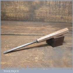 Vintage H Taylor 1/4” No 6 Straight Woodcarving Gouge Chisel - Sharpened Honed