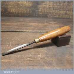Vintage W Marples & Sons 3/8” Straight Woodcarving Gouge Chisel - Sharpened Honed