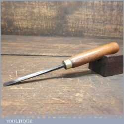 Vintage J B Addis & Sons 1/4” Straight Woodcarving Gouge Chisel