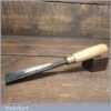 Vintage H Taylor 1” No 99 Straight Woodcarving Gouge Chisel - Sharpened Honed
