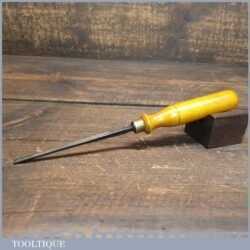 Vintage English 3/16” Straight Woodcarving Gouge Chisel - Sharpened Honed