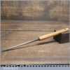 Vintage J B Addis & Sons 1/8” Straight Woodcarving Gouge Chisel - Sharpened Honed