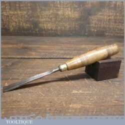 Vintage 1/2” Straight Woodcarving Gouge Chisel - Sharpened Honed