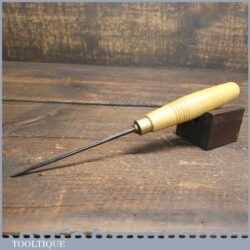 Vintage H Taylor 1/16” No 6 Straight Woodcarving Gouge Chisel - Sharpened Honed