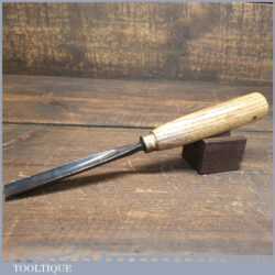 Vintage Herring Bros 5/8” No: 7 Straight Woodcarving Gouge Chisel - Sharpened Honed