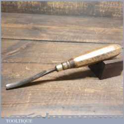 Vintage W. Marples 5/16” Curved Woodcarving Gouge Chisel - Sharpened Honed