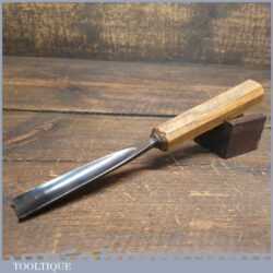 Vintage S.J. Addis 3/4” Straight Woodcarving Gouge Chisel - Sharpened Honed