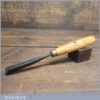 Vintage 3/8” Straight Woodcarving V Parting Chisel - Sharpened Honed