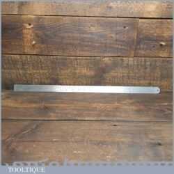 T21491 - Vintage 24” Chesterman No: 1359D metric & imperial 1/100 contraction ruler in good used condition.