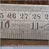 Vintage 24” Chesterman No: 1486D Metric & Imperial 1/120 Contraction Ruler