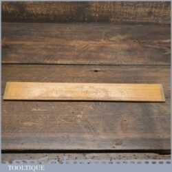 Vintage Rabone 12” Boxwood Brass Imperial Contraction Ruler - Good Condition