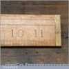 Vintage Rabone 12” Boxwood Brass Imperial Contraction Ruler - Good Condition