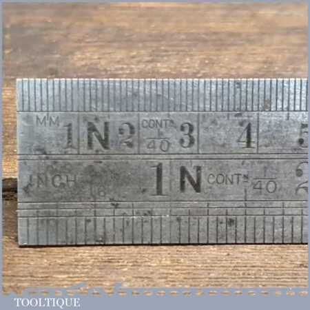 Vintage 12” Chesterman No: 1494D Metric Imperial Contraction Ruler 1/40 ...