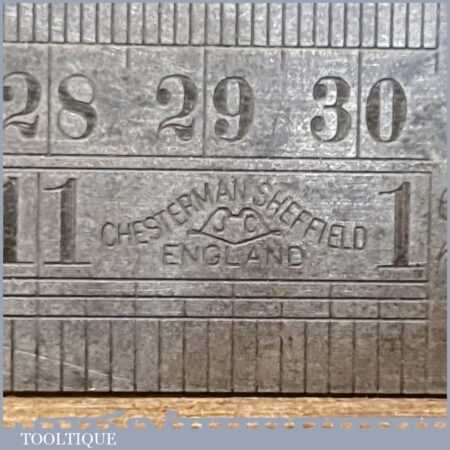 Vintage 12” Chesterman No: 1494D Metric Imperial Contraction Ruler 1/40 ...