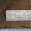 Vintage 12” J. Rabone & Sons No: 142 Imperial Triple Contraction Ruler
