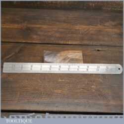 Vintage 12” Chesterman No: 612D Imperial Contraction Ruler 1/60 – 1/120