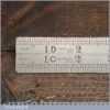 Vintage 12” Chesterman No: 612D Imperial Contraction Ruler 1/60 – 1/120