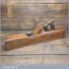 Antique John Moseley Carpenter’s 22” Beechwood Trying Plane - Lapped Flat