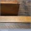 Antique John Moseley Carpenter’s 22” Beechwood Trying Plane - Lapped Flat