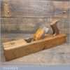 Antique G. Steadman Carpenter’s 17” Beechwood Jack Plane- Lapped Flat