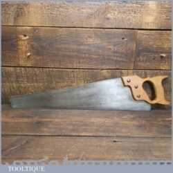 Vintage Carpenters 22” Rip Trade Saw 7 Tpi - Sharpened Refurbished