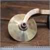Antique Wooden Handled Gunmetal Bookbinding Wheel - Good Condition