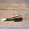 Vintage Beechwood Handled Marking Awl Striking Knife - Good Condition