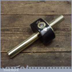 Vintage Ebony and Brass Mortice Gauge - Old Woodworking Tool