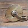 Vintage Ornate Brass Bookbinding Scrolled Wheel - Good Condition