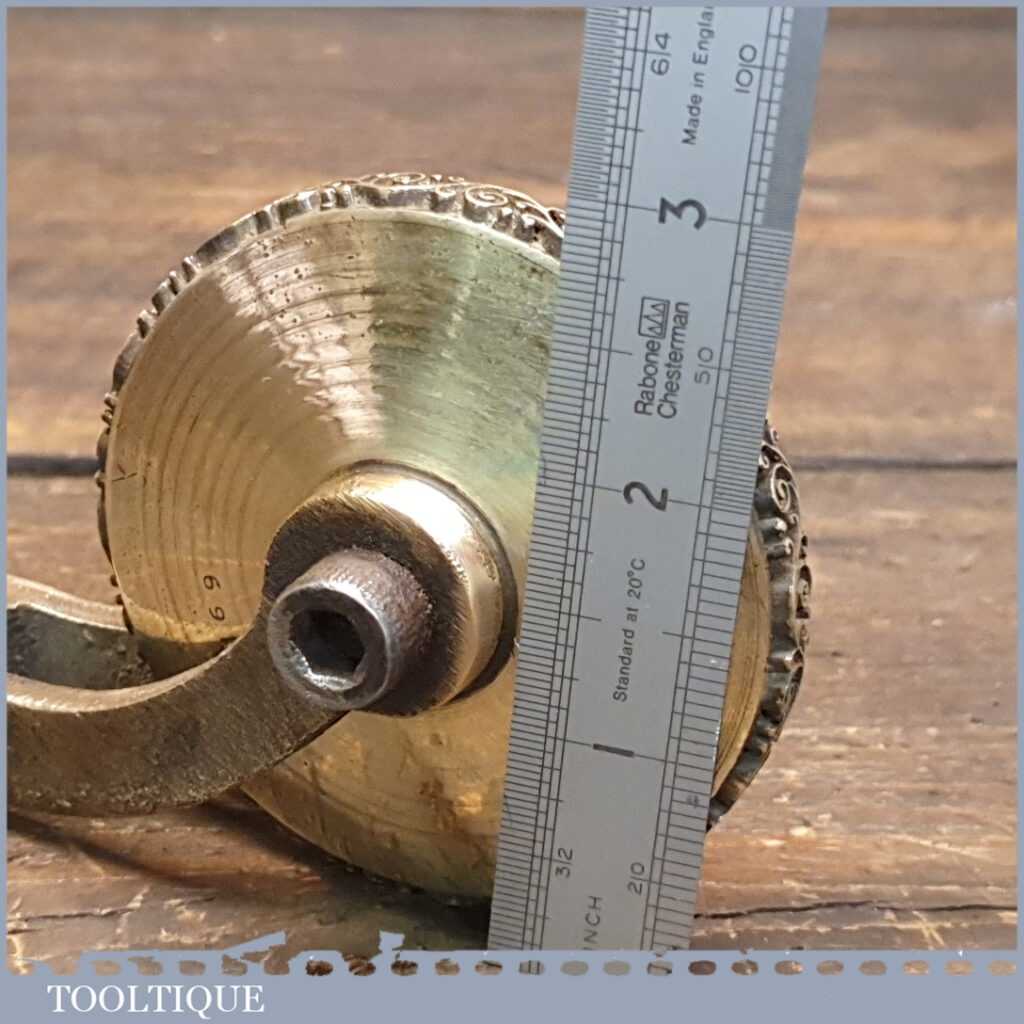 Vintage Ornate Brass Bookbinding Scrolled Wheel – Good Condition ...