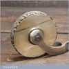 Vintage Ornate R40 Brass Bookbinding Scrolled Wheel - Good Condition