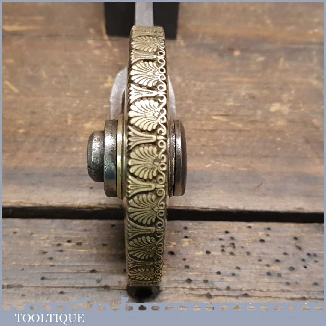 Vintage Ornate Brass Bookbinding Scrolled Wheel – Good Condition ...