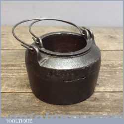 3/8 Pint Antique Baldwin Glue Pot Made In Heavy Cast Iron