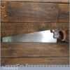 Nice Vintage Warranted Superior 18” Rip Saw 5 ½ TPI - Sharpened Refurbished
