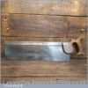 Rare Antique C 1870 Fenton & Marsden 18” Steel Back Tenon Saw - Refurbished Sharpened