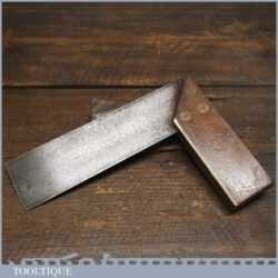 Vintage Elliot-Lucas Carpenters Rosewood Brass 6” Mitre Try Square - Good Condition