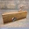 Rare Antique ¾” Solid Rosewood Rabbet Plane With Beechwood Wedge