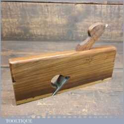 Rare Antique ¾” Solid Rosewood Rabbet Plane With Beechwood Wedge