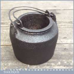 3/8 Pint Antique Baldwin Glue Pot Made In Heavy Cast Iron