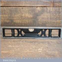 Vintage L.S.S. Co Starrett USA Machinist’s 9” Cast Steel Spirit Level - Good Condition